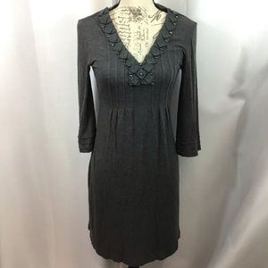 Gray New York & Company V neck dress.New no tag .